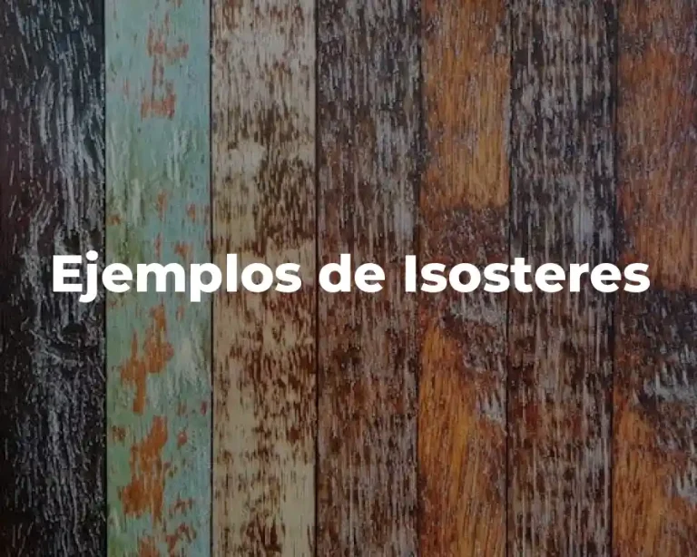 Ejemplos de Isosteres