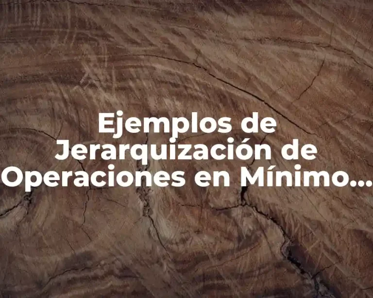 Ejemplos de Jerarquización de Operaciones en Mínimo Común Multiplo