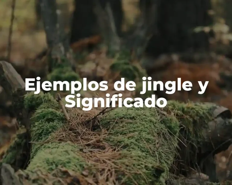 Ejemplos de jingle y Significado
