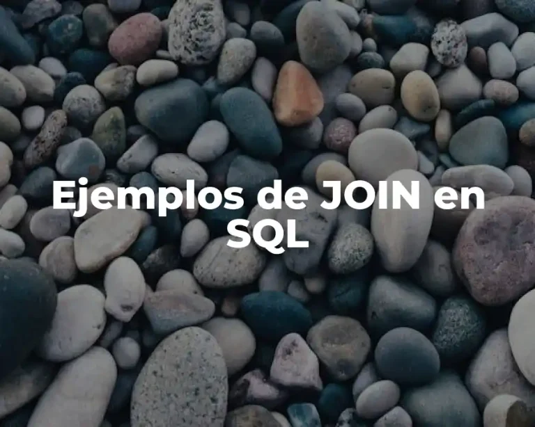 Ejemplos de JOIN en SQL
