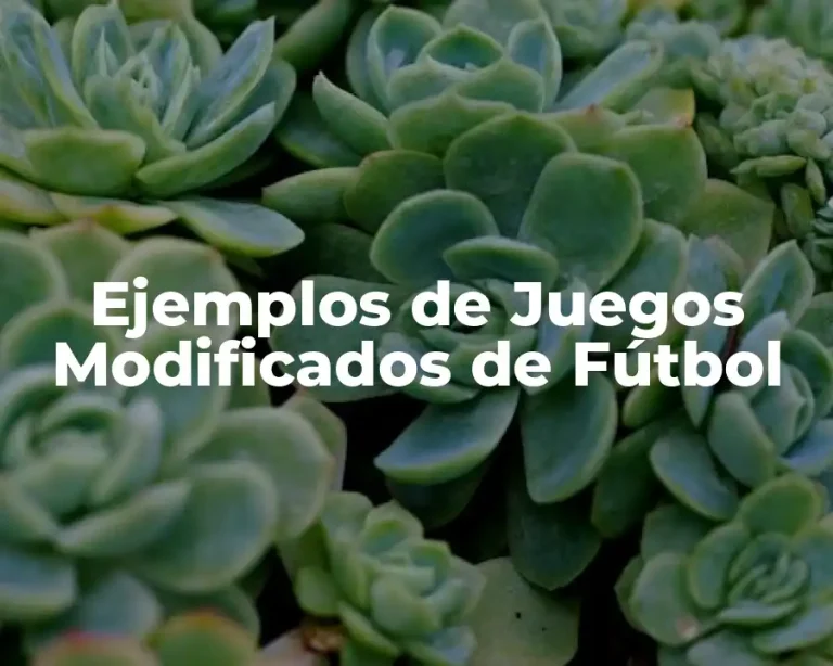 Ejemplos de Juegos Modificados de Fútbol
