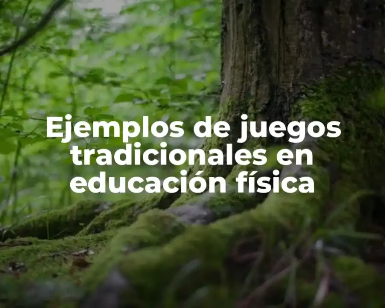 Ejemplos de juegos tradicionales en educación física