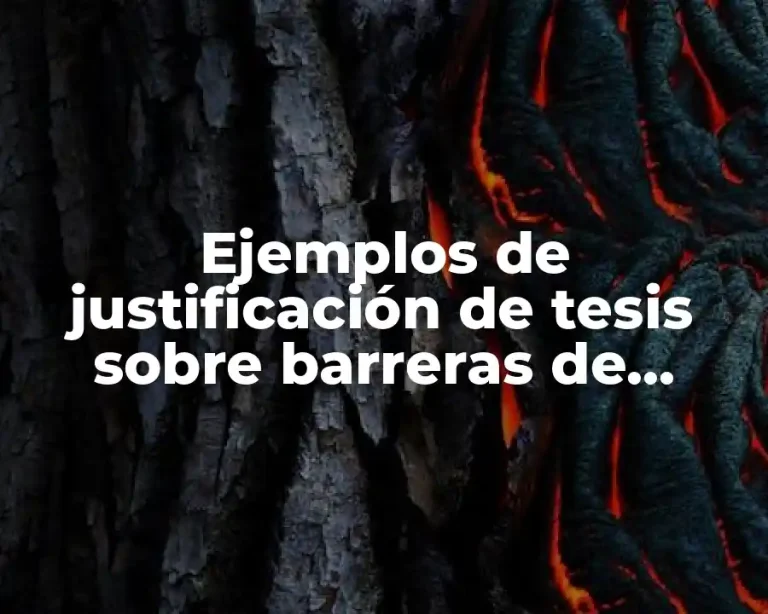 Ejemplos de justificación de tesis sobre barreras de aprendizaje