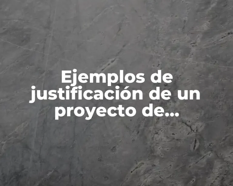 Ejemplos de justificación de un proyecto de emprendimiento