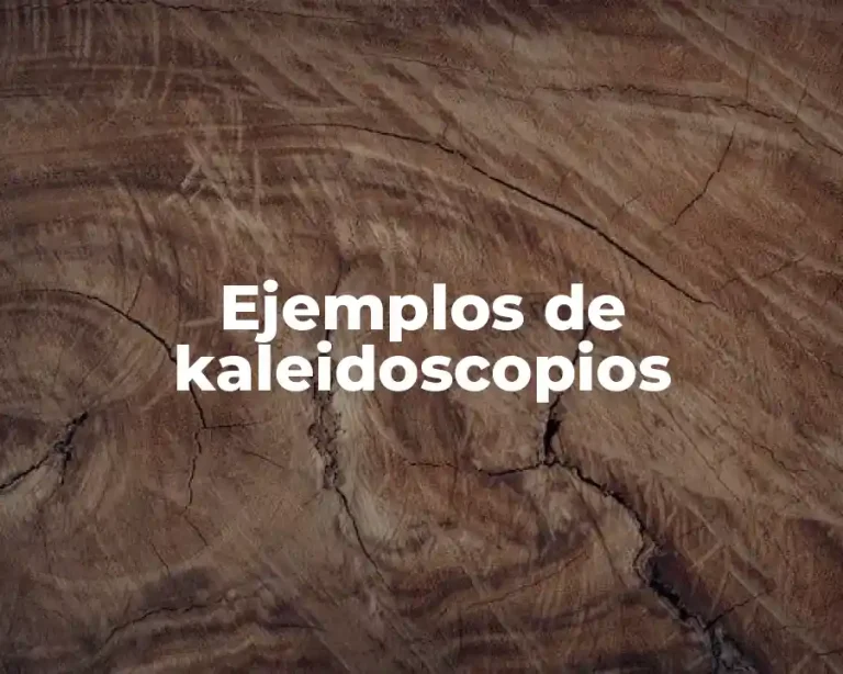 Ejemplos de kaleidoscopios