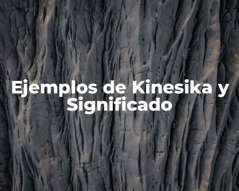 Ejemplos de Kinesika y Significado