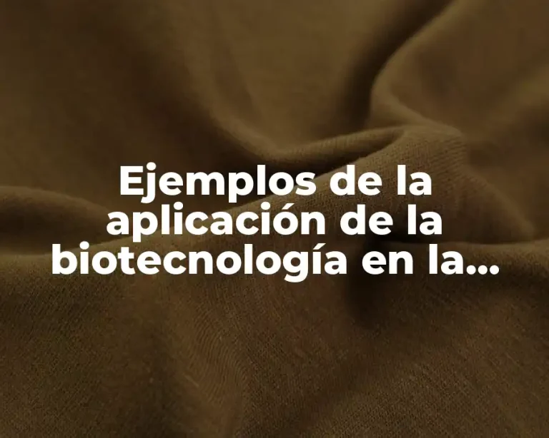 Ejemplos de la aplicación de la biotecnología en la medicina y Significado