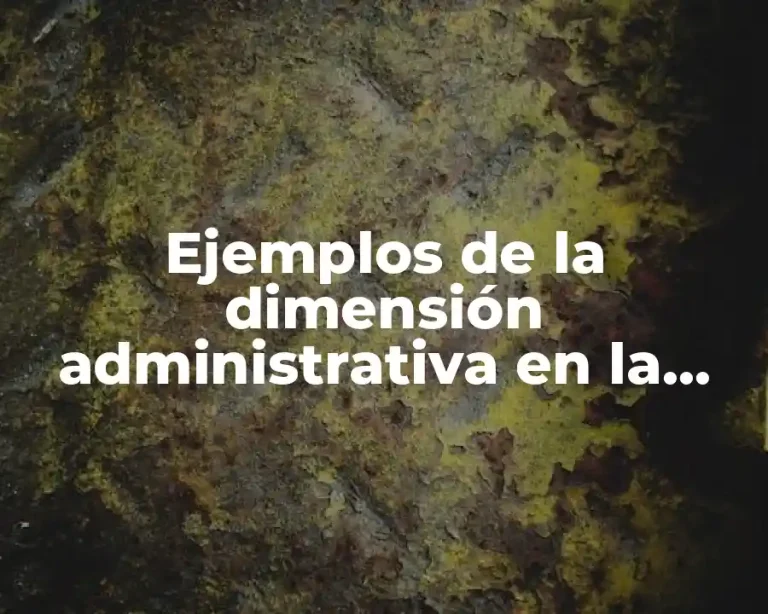 Ejemplos de la dimensión administrativa en la gestión escolar