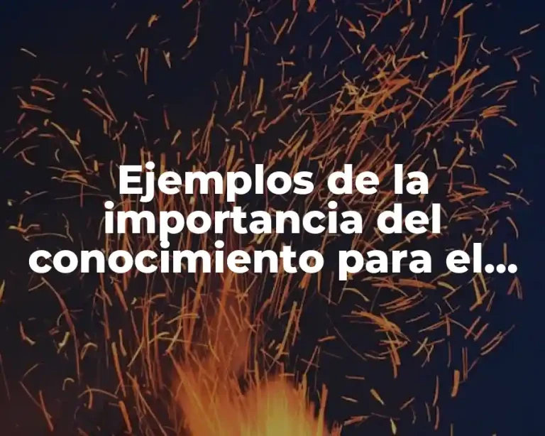Ejemplos de la importancia del conocimiento para el ser humano