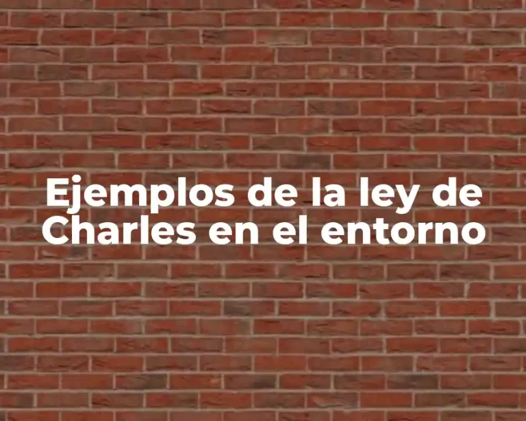 Ejemplos de la ley de Charles en el entorno