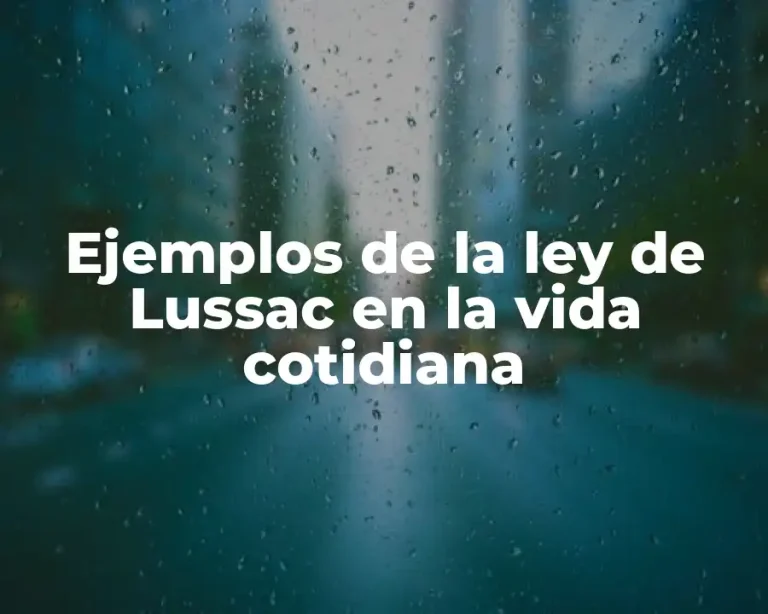 Ejemplos de la ley de Lussac en la vida cotidiana
