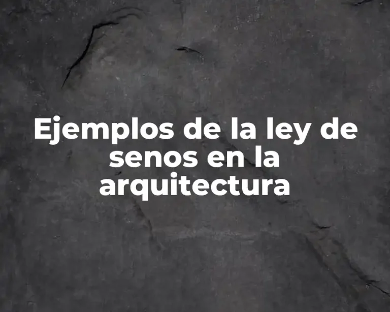 Ejemplos de la ley de senos en la arquitectura