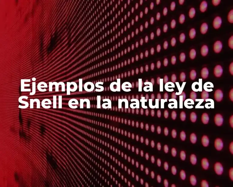 Ejemplos de la ley de Snell en la naturaleza