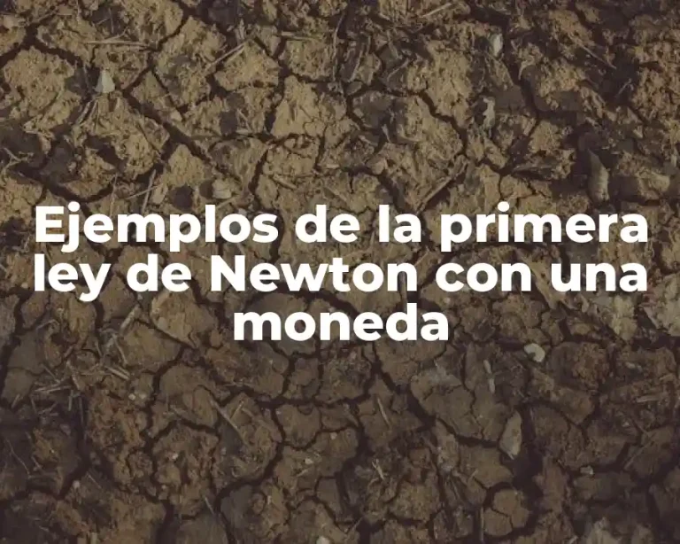 Ejemplos de la primera ley de Newton con una moneda