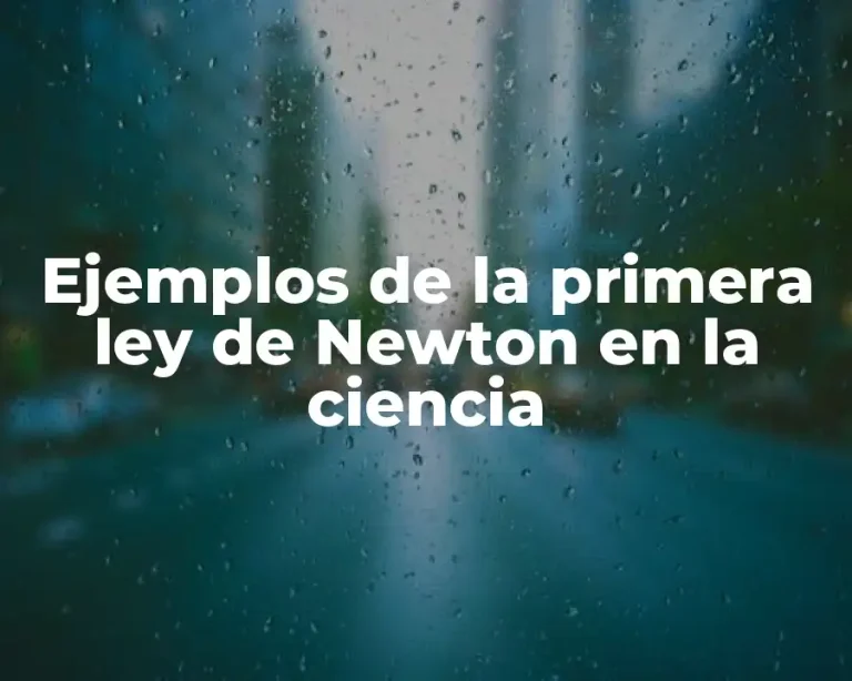 Ejemplos de la primera ley de Newton en la ciencia