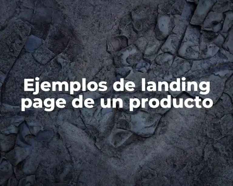 Ejemplos de landing page de un producto