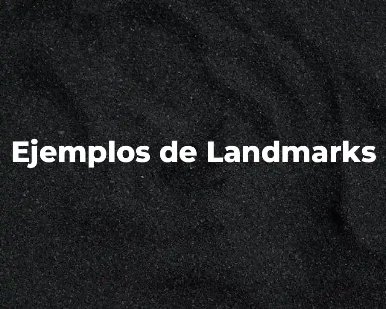 Ejemplos de Landmarks
