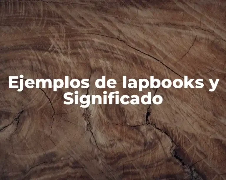Ejemplos de lapbooks y Significado