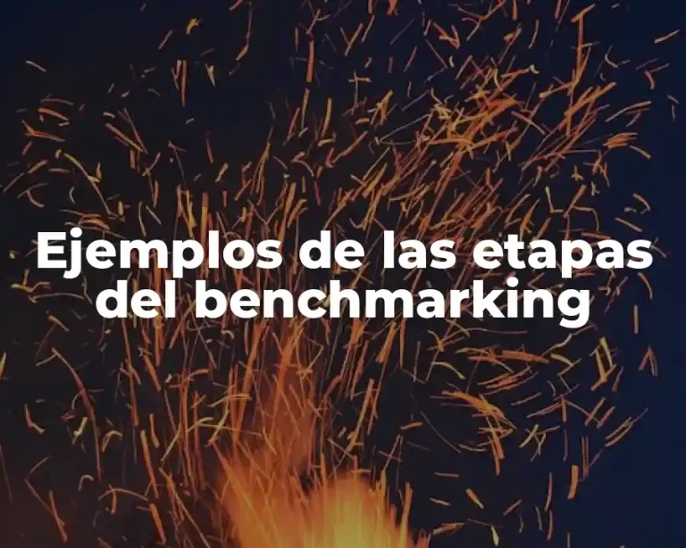 Ejemplos de las etapas del benchmarking