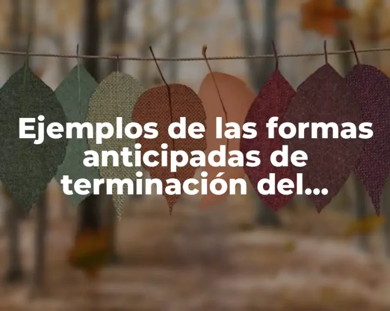 Ejemplos de las formas anticipadas de terminación del proceso penal