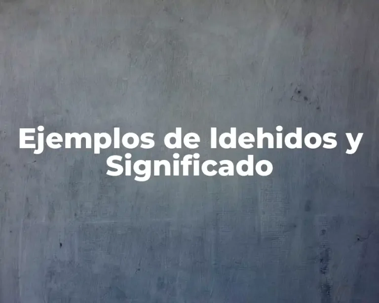Ejemplos de ldehidos y Significado