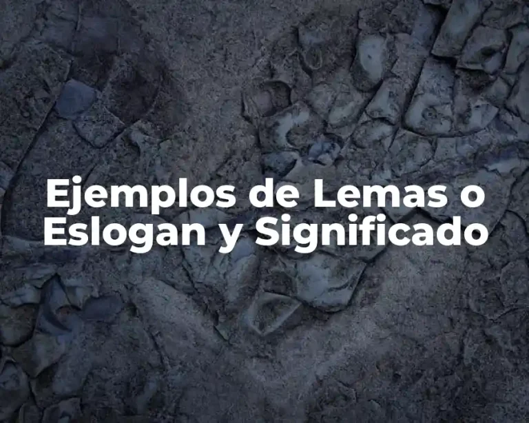 Ejemplos de Lemas o Eslogan y Significado