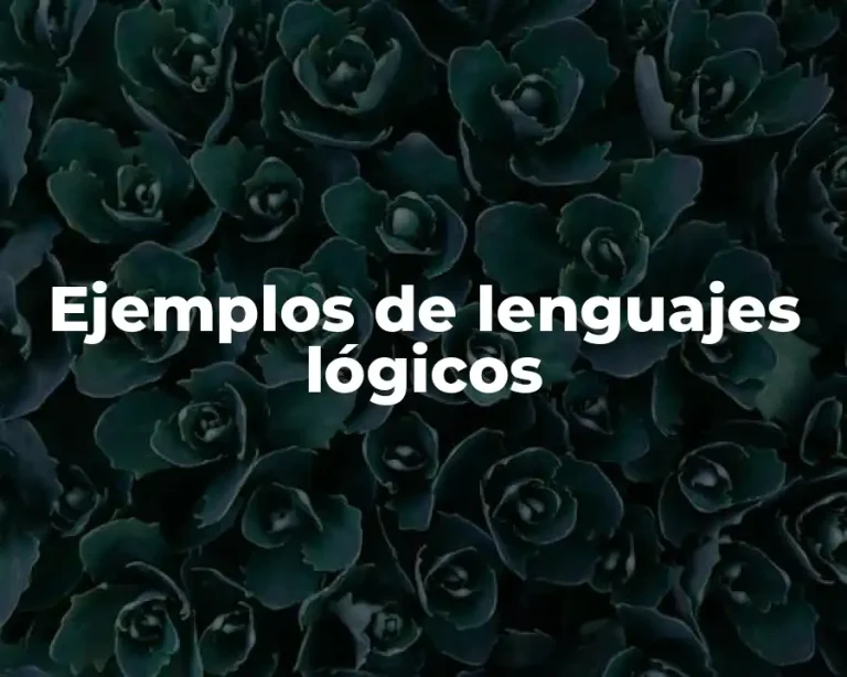 Ejemplos de lenguajes lógicos