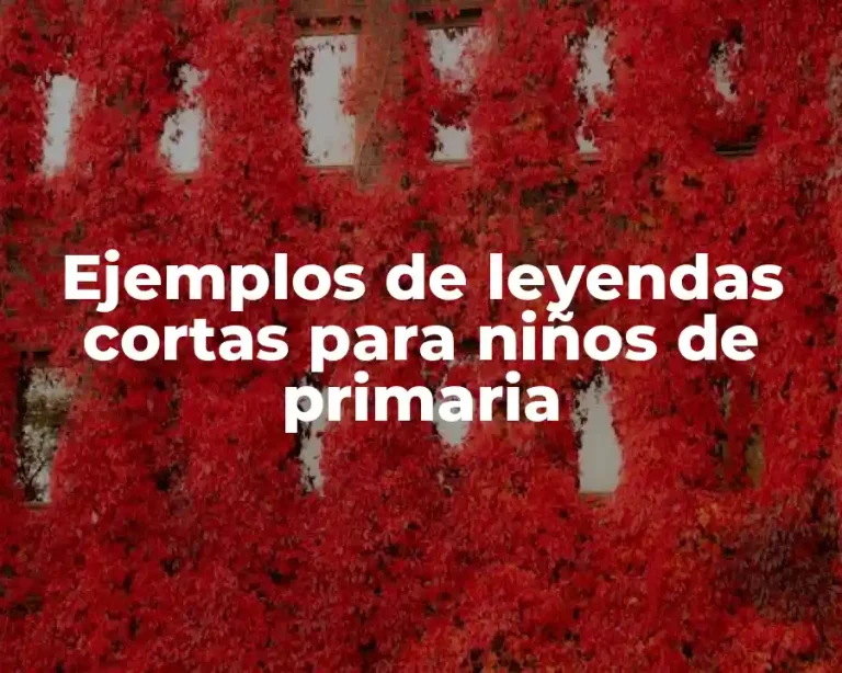 Ejemplos de leyendas cortas para niños de primaria