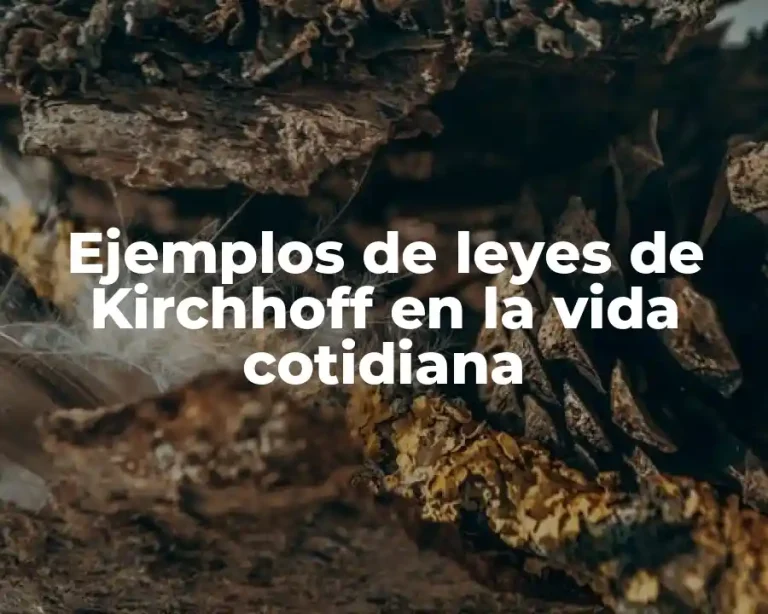 Ejemplos de leyes de Kirchhoff en la vida cotidiana