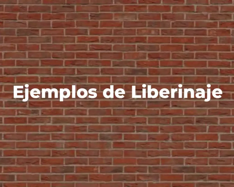 Ejemplos de Liberinaje