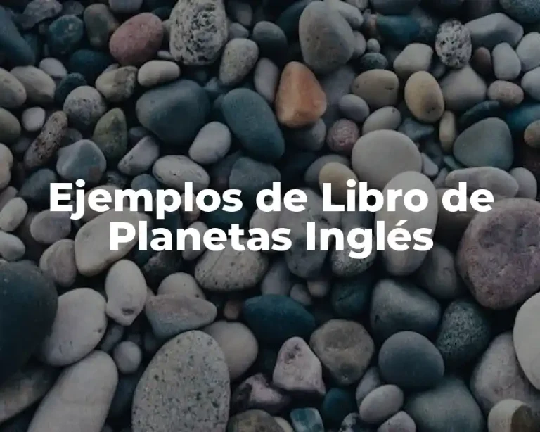 Ejemplos de Libro de Planetas Inglés