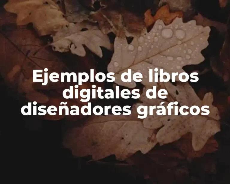 Ejemplos de libros digitales de diseñadores gráficos
