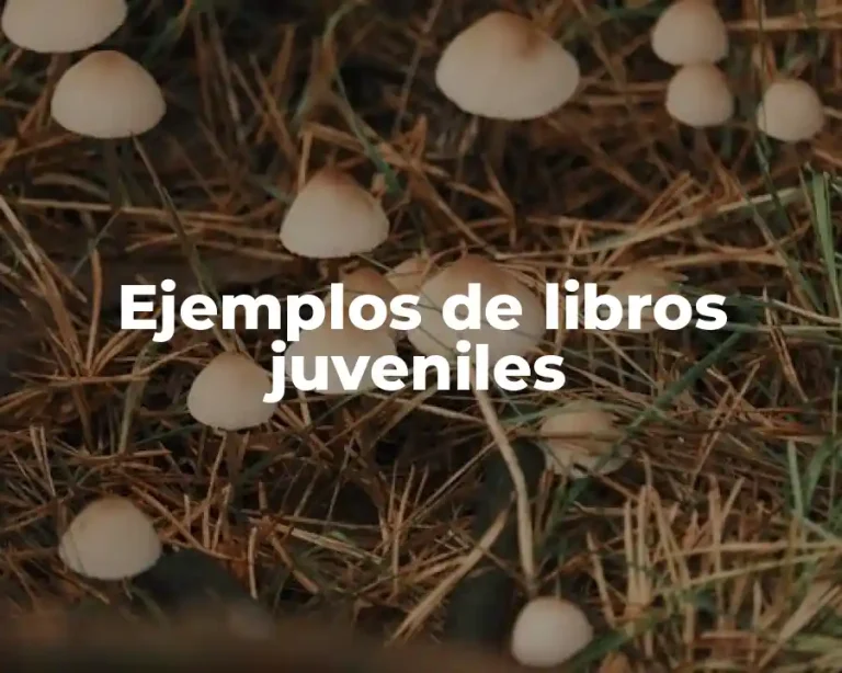 Ejemplos de libros juveniles