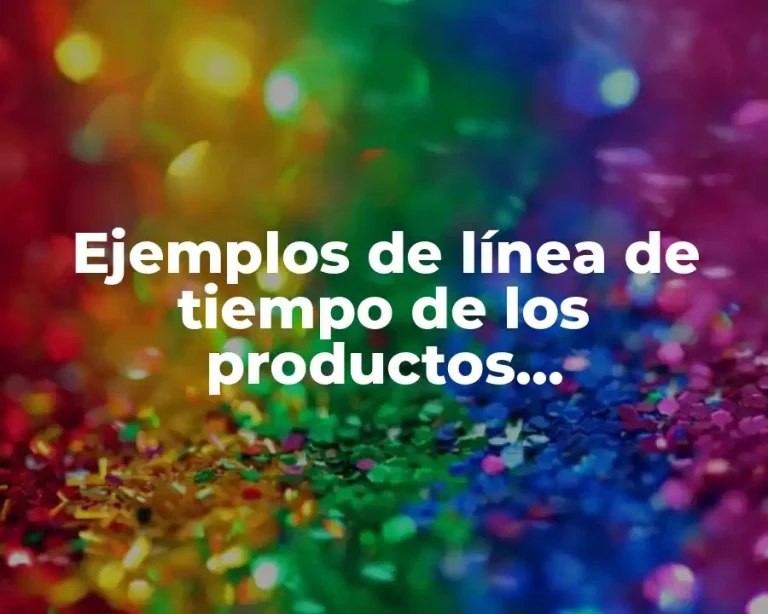 Ejemplos de línea de tiempo de los productos internacionales