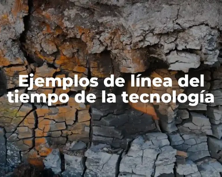 Ejemplos de línea del tiempo de la tecnología