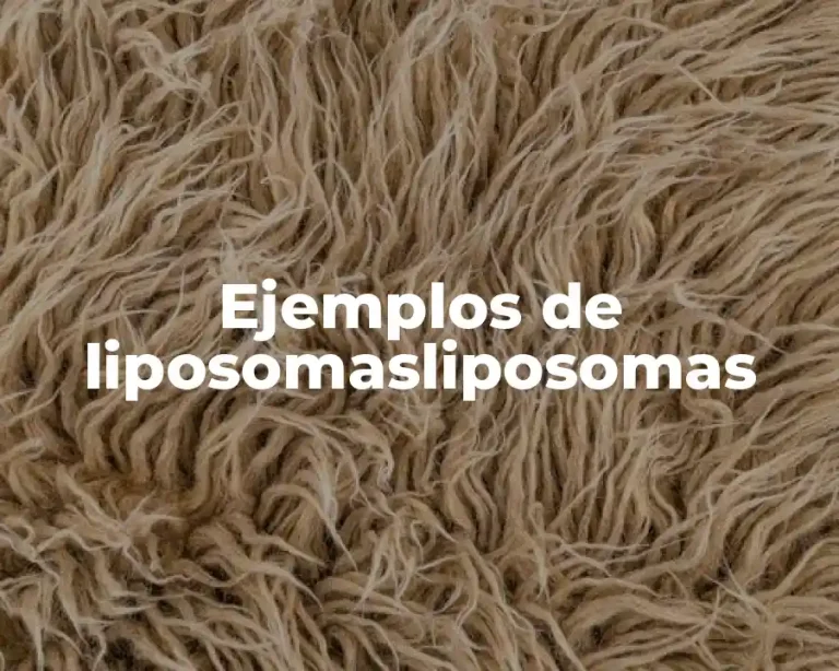 Ejemplos de liposomasliposomas