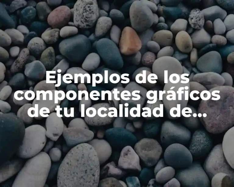 Ejemplos de los componentes gráficos de tu localidad de Villagran