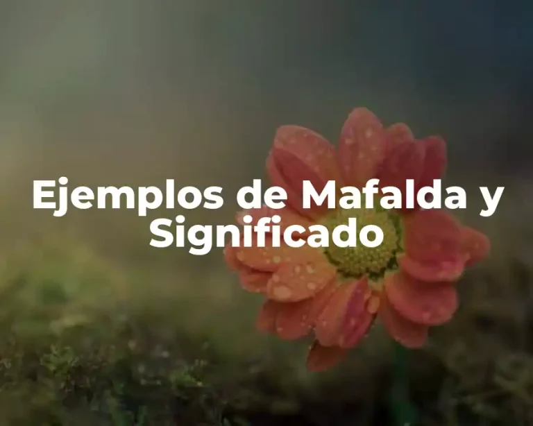 Ejemplos de Mafalda y Significado