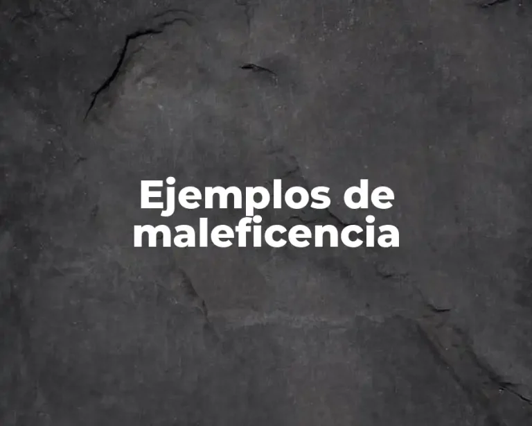 Ejemplos de maleficencia