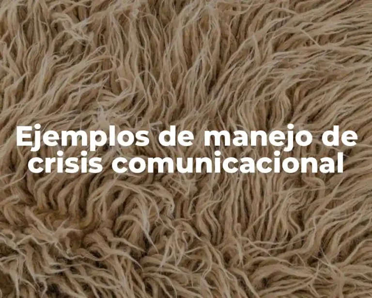 Ejemplos de manejo de crisis comunicacional
