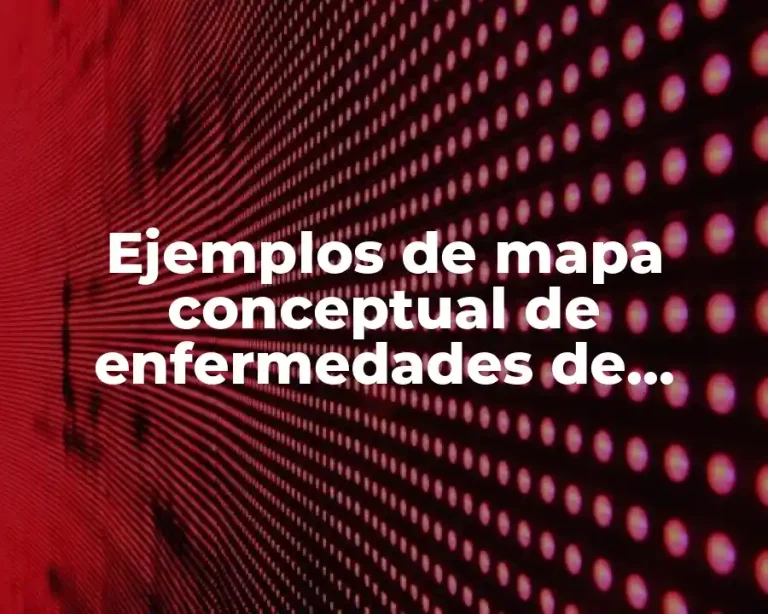 Ejemplos de mapa conceptual de enfermedades de transmisión sexual