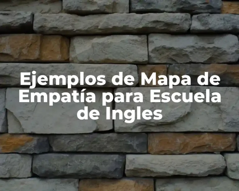 Ejemplos de Mapa de Empatía para Escuela de Ingles