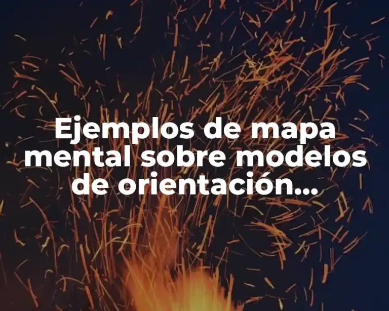 Ejemplos de mapa mental sobre modelos de orientación educativa y Significado
