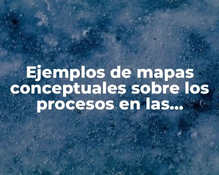 Ejemplos de mapas conceptuales sobre los procesos en las empresas