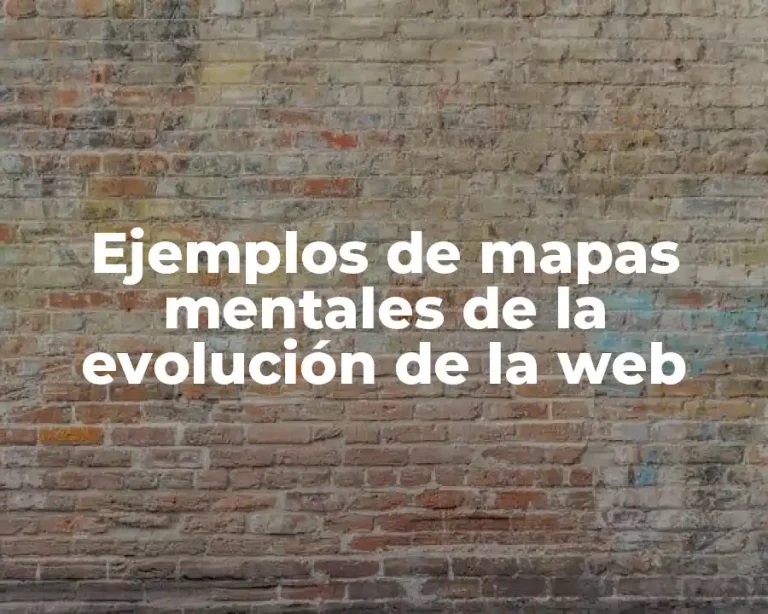 Ejemplos de mapas mentales de la evolución de la web