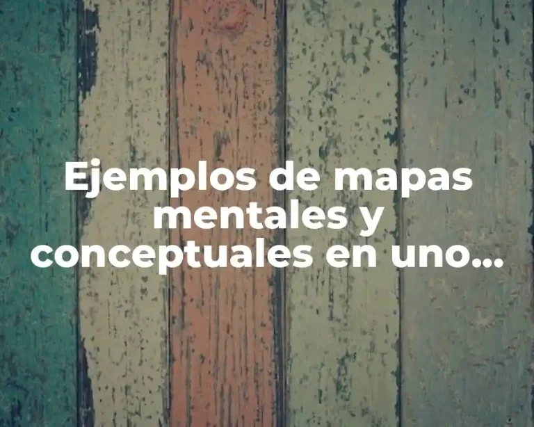Ejemplos de mapas mentales y conceptuales en uno solo