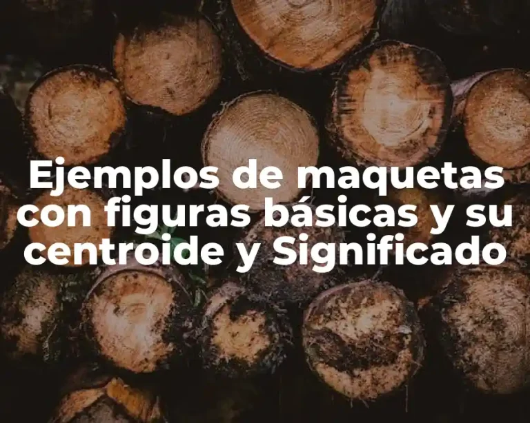 Ejemplos de maquetas con figuras básicas y su centroide y Significado