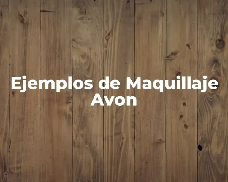 Ejemplos de Maquillaje Avon