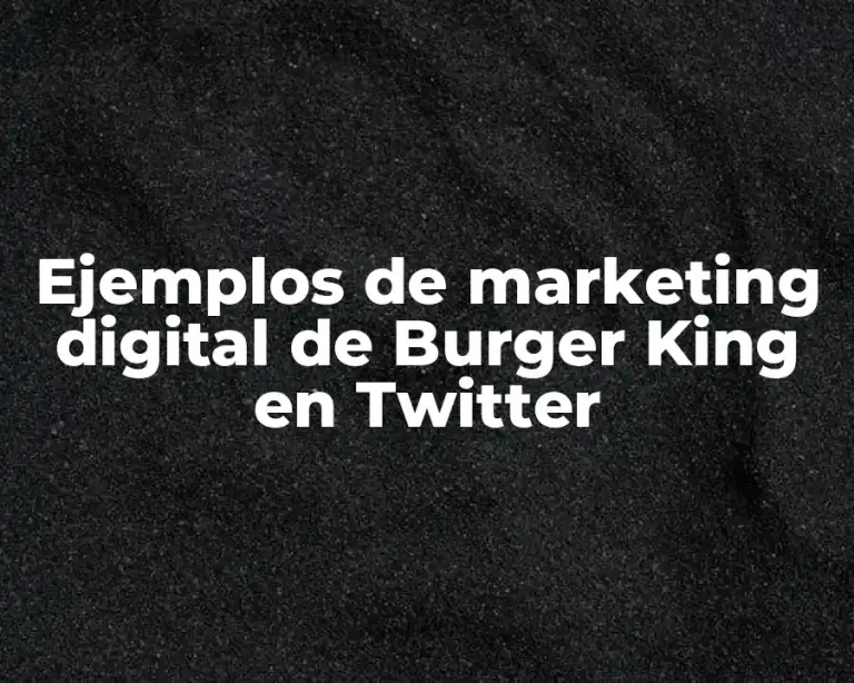 Ejemplos de marketing digital de Burger King en Twitter