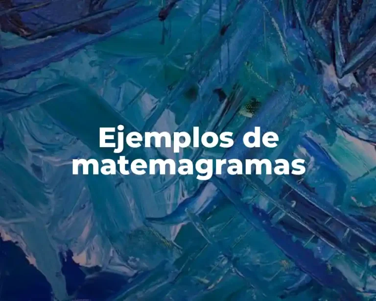 Ejemplos de matemagramas